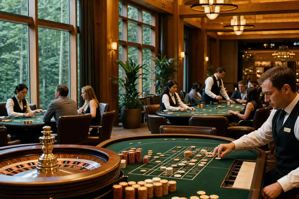 Casino gaming tables inside the TonyBet lobby
